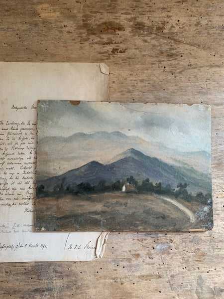 Mountain Landscape Oil Painting