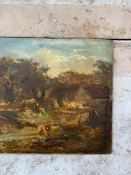 Small Antique Oil Painting