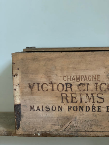 Vintage Victor Clicquot Reims Champagne Crate