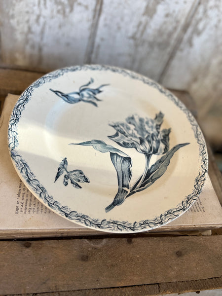 Beautiful Luneville Tulip Transfer Plate