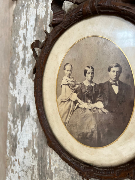 Antique Shabby Chic Framed Photograph