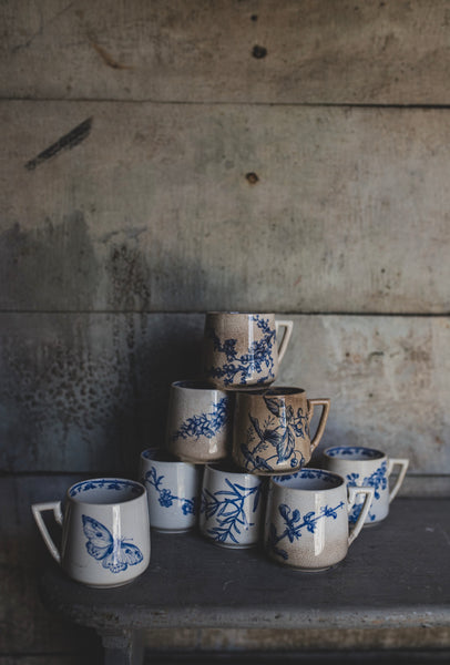 Vintage Transferware Mug Candles in Limited Christmas fragrance