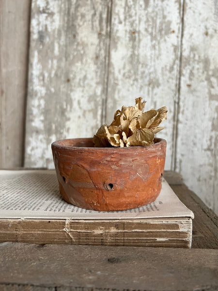 Rustic Shallow Vintage French Faiselle Cheese Mould