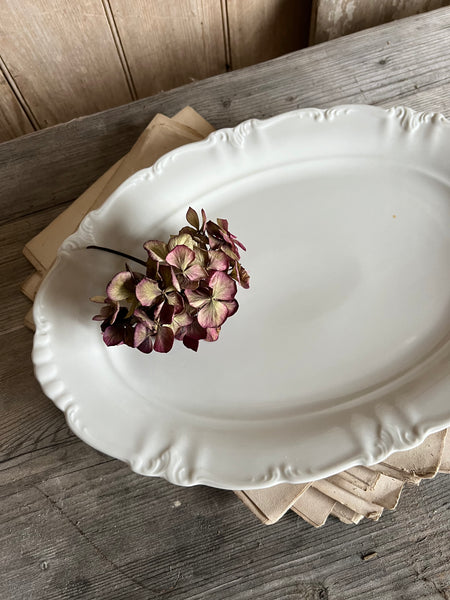 Vintage White Platter Dish