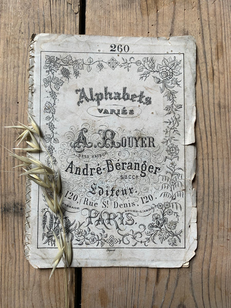French Alphabet Sampler Book