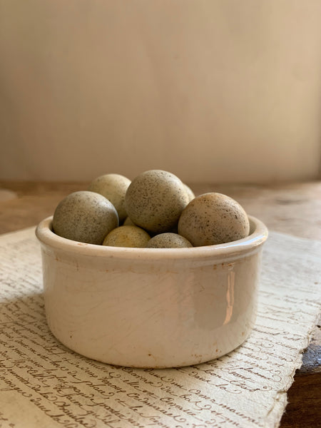Antique Crazed Paste Pot