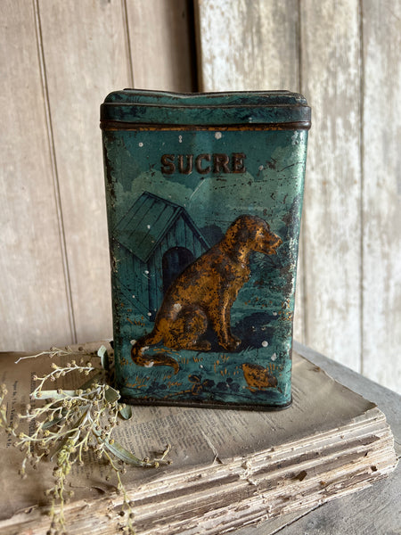 Rustic sugar tin