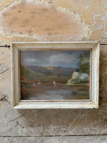 Framed French Landscape Painting