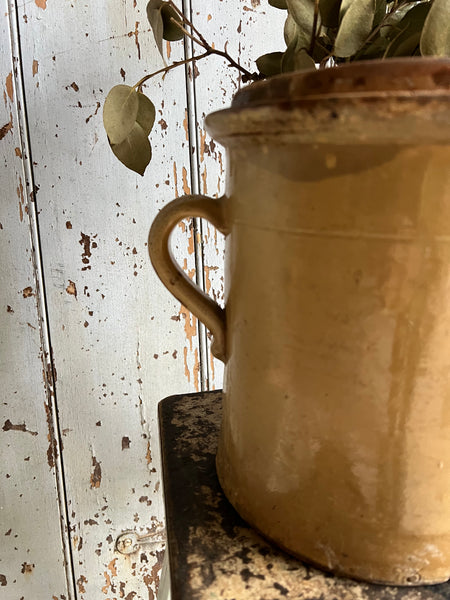 French Yellow Confit Jar