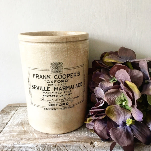 Large Vintage Frank Cooper Marmalade Stoneware Jar