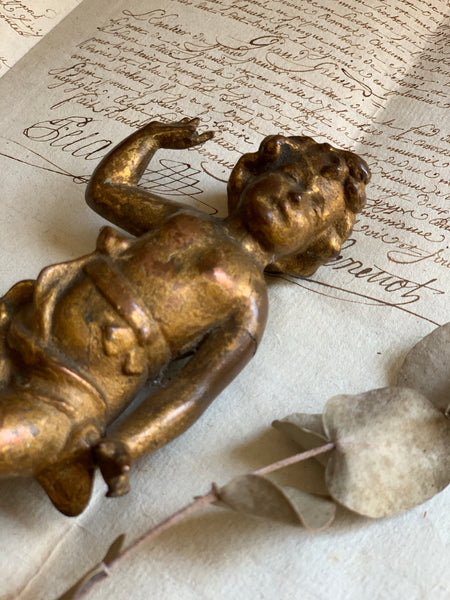 French Vintage Spelter Putti