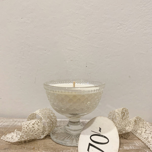 Vintage Glass Candle in Wild Fig