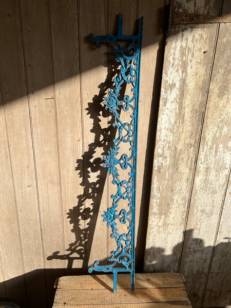 Bright Blue French Vintage Railing