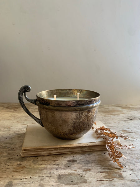 Rustic French Cup Candle in Cannabis Flower