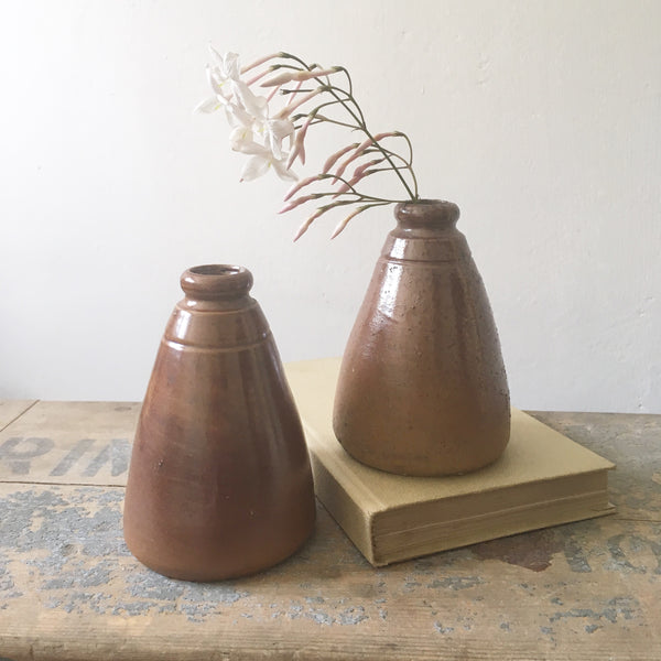 Vintage Stoneware Bottles (conical)