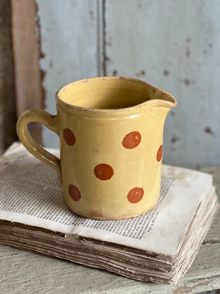 French Vintage Polka Dot Jug