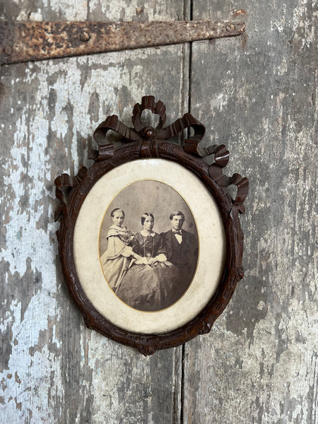 Antique Shabby Chic Framed Photograph