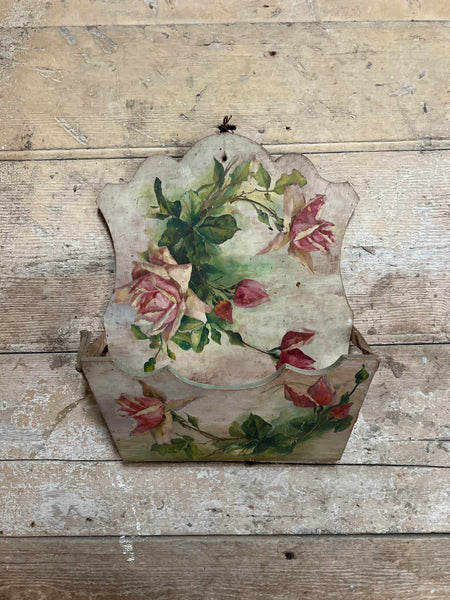 Hand Painted French Letter Holder