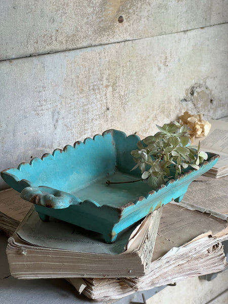 Vintage Cast Iron Enamel Dish