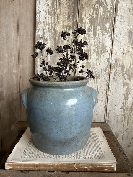 Medium French Blue Confit Jar