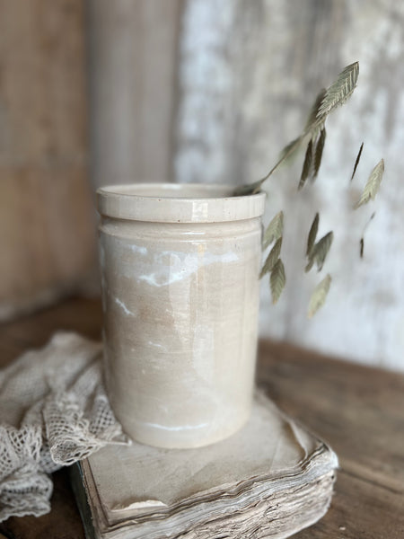 Vintage French Luneville Confiture Pot