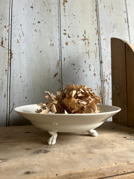 Vintage French Footed Berry Dish