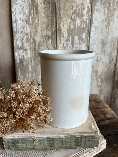 Huge French Creil Et Montereau Antique Pot