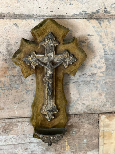 Large Velvet Style Crucifix