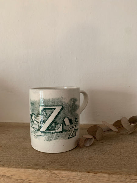 Victorian Alphabet Mug (Y&Z)