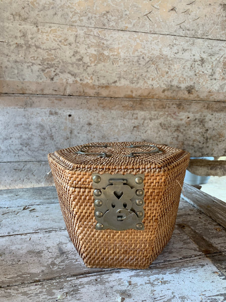 Vintage Hexagonal Basket
