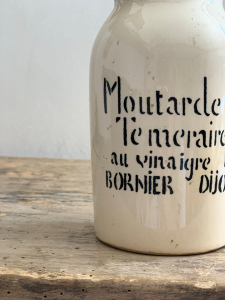 Large Vintage French Mustard Pot