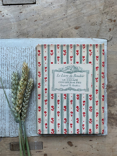 1928 Gorgeous French Floral Antique Book