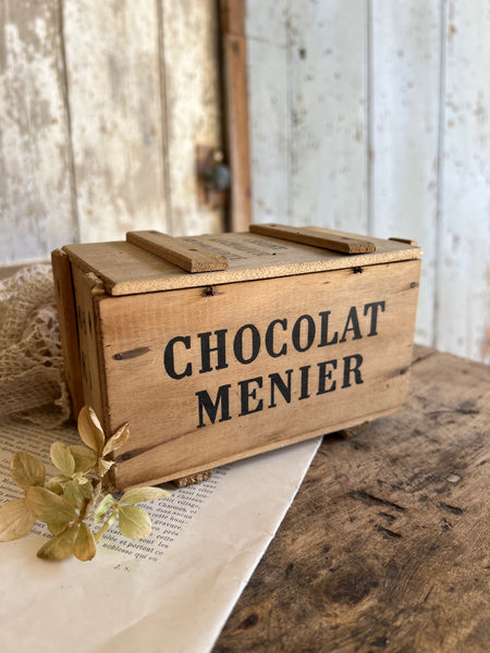 Vintage Chocolat Menier Crate Box