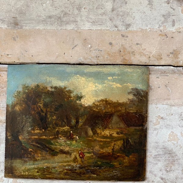 Small Antique Oil Painting