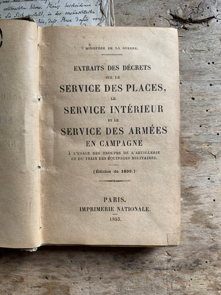 1893 French Antique Book