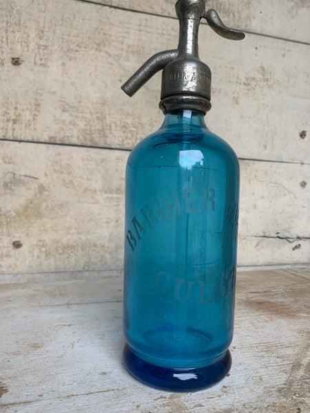 Blue Vintage Seltzer Bottle