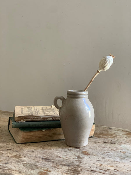 Small French Vintage Stoneware Bottle