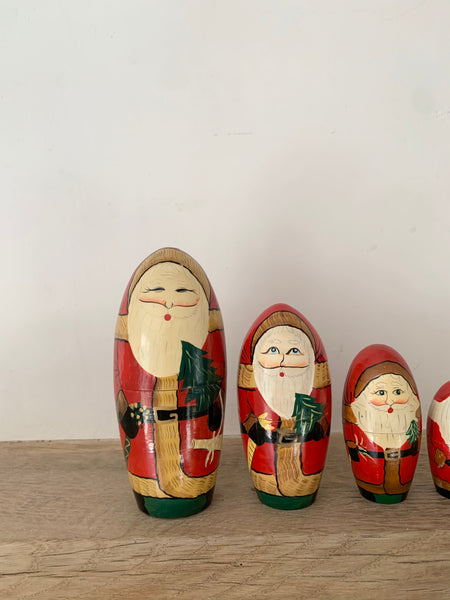 Vintage Father Christmas Russian Dolls