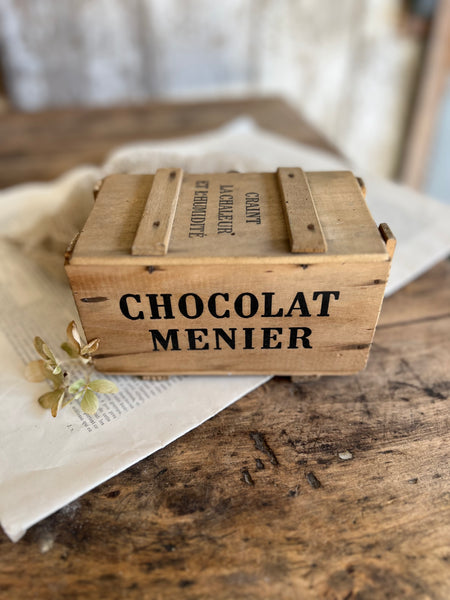 Vintage Chocolat Menier Crate Box