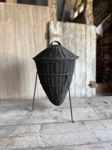 French Vintage Crochet Basket