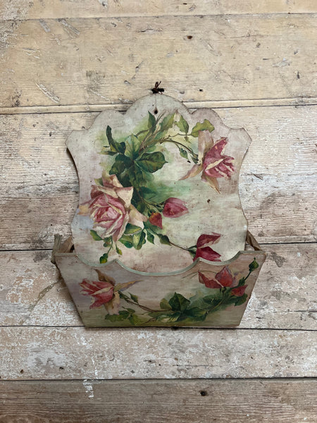 Hand Painted French Letter Holder