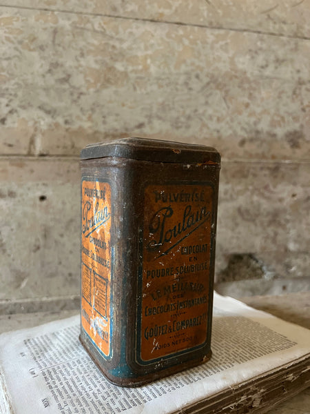 Vintage Chocolate Powder Tin