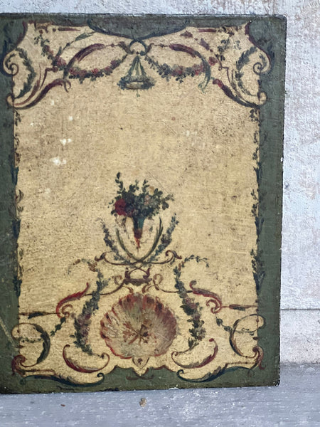 French Miniature Sample Study Oil Painting