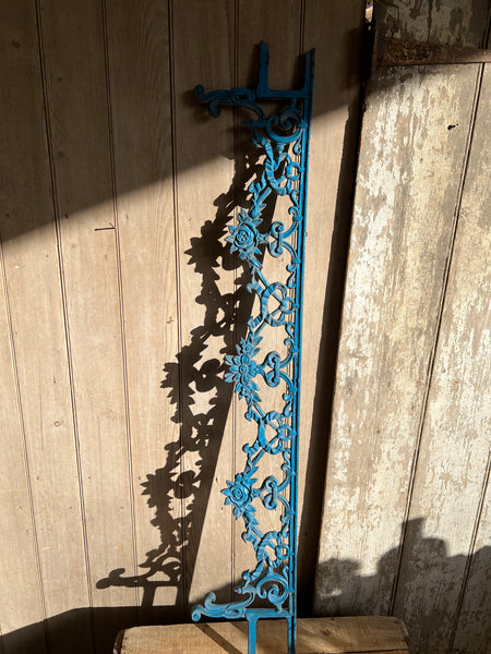 Bright Blue French Vintage Railing