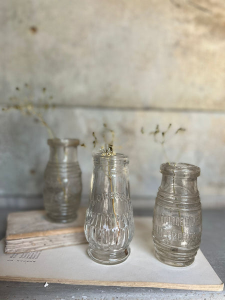 Vintage French Mustard Bottles