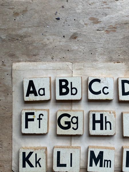 Vintage Alphabet Letter Blocks