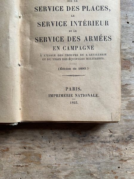 1893 French Antique Book