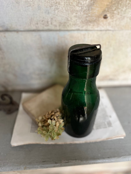 Vintage Green French Bottle