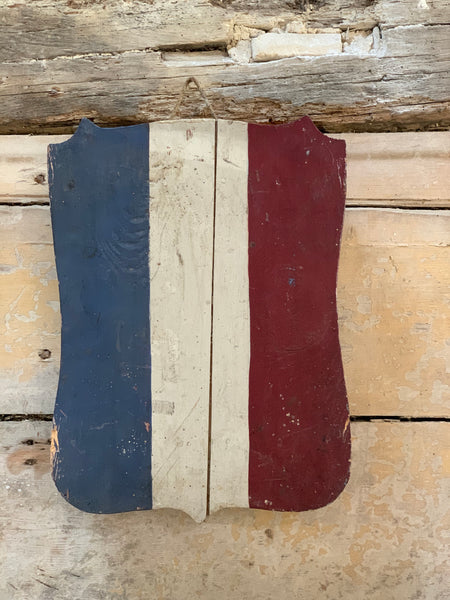 Vintage Hand Painted French Wooden Sign