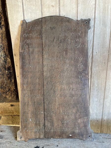 A French Vintage Rustic TypographyBoard